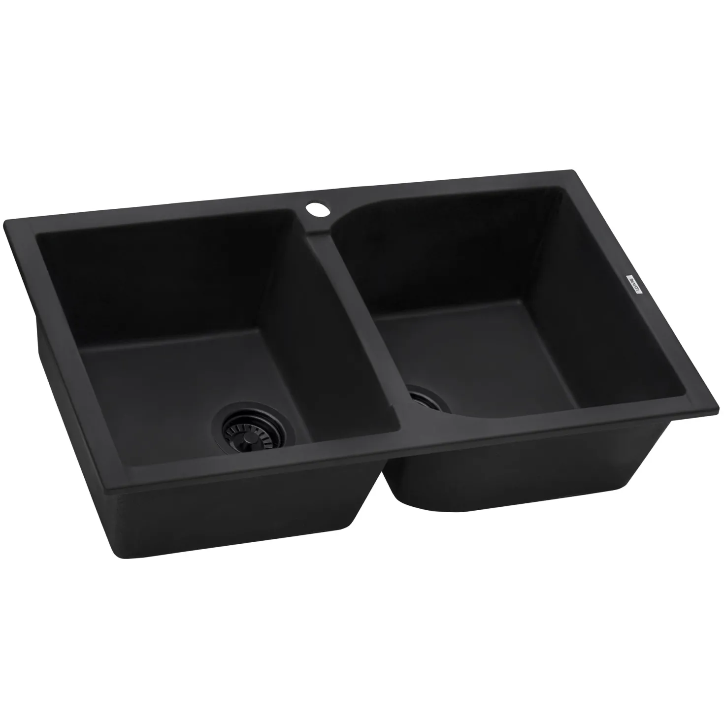 Ruvati 34 x 20" epiGranite Dual-Mount Granite Composite Double Bowl Kitchen Sink
