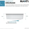 Ruvati 33 x 22" epiGranite Top Mount Granite Composite Single Bowl Kitchen Sink