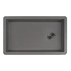 Ruvati 31 x 19" epiGranite Undermount Granite Composite Single Bowl Kitchen Sink