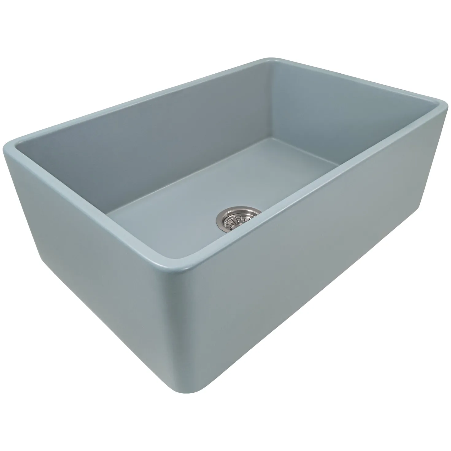 Ruvati 33 x 20" Fireclay Reversible Farmhouse Apron-Front Kitchen Sink Single Bowl