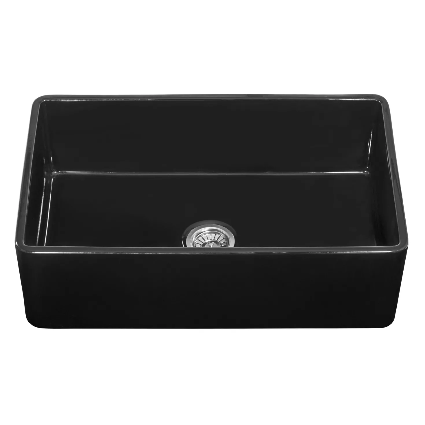 Ruvati 33 x 20" Fireclay Reversible Farmhouse Apron-Front Kitchen Sink Single Bowl