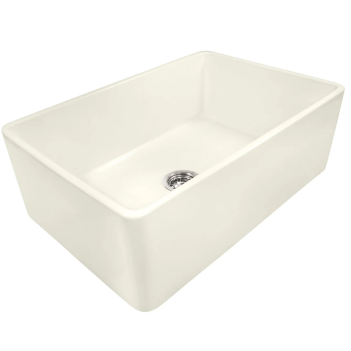 Ruvati 33 x 20" Fireclay Reversible Farmhouse Apron-Front Kitchen Sink Single Bowl