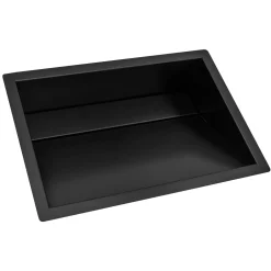 Ruvati 20 x 14" Gunmetal Stainless Steel Undermount Ramp Bathroom Sink
