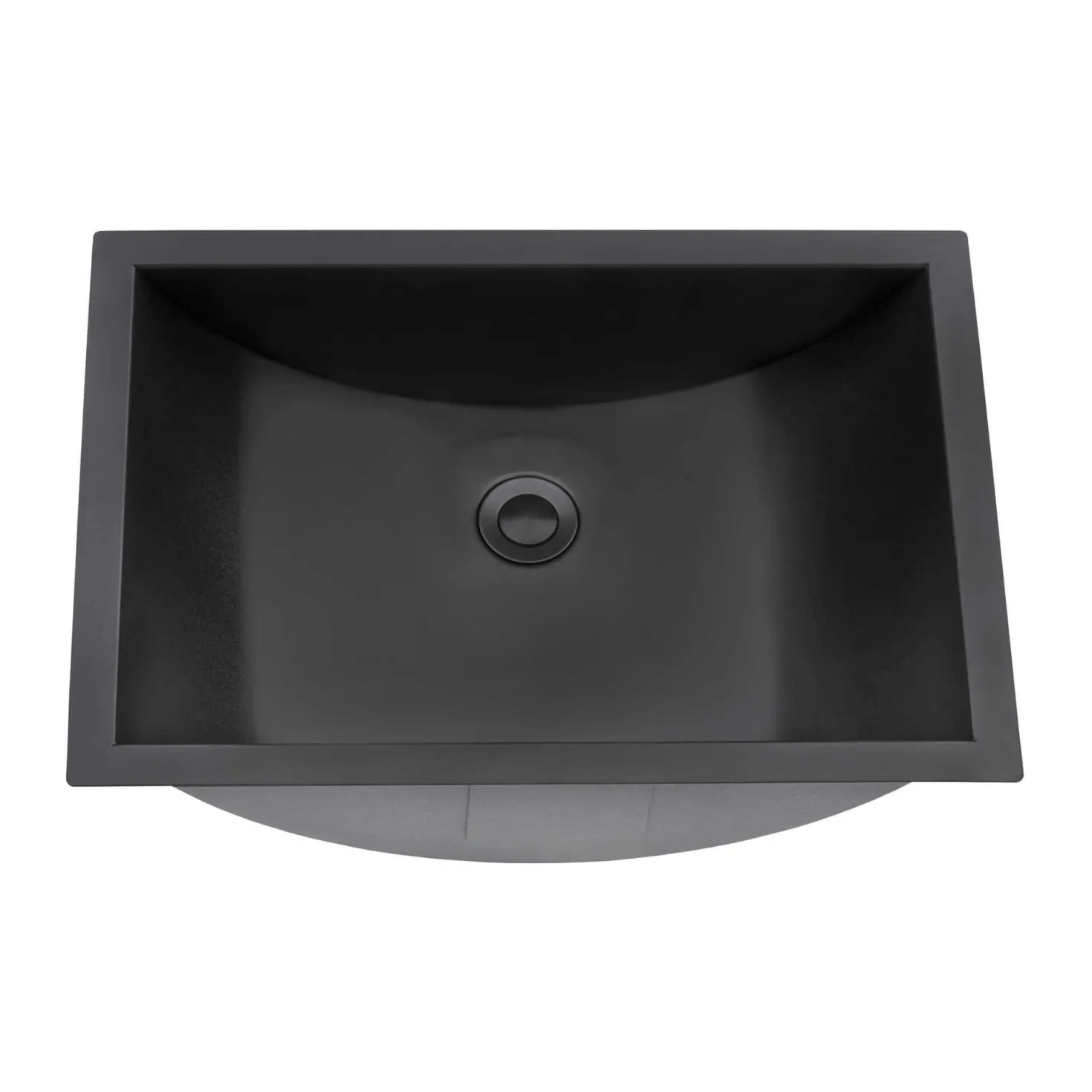 Ruvati 16 x 13" Gunmetal Undermount Bathroom Sink Stainless Steel