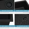 Ruvati 30 x 18 inch Granite Composite Undermount Single Bowl Kitchen Sink RVG2030