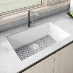 Ruvati 30 x 18 inch Granite Composite Undermount Single Bowl Kitchen Sink RVG2030