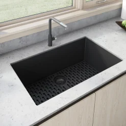 Ruvati 30 x 18 inch Granite Composite Undermount Single Bowl Kitchen Sink RVG2030
