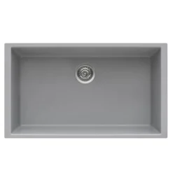 Ruvati 30 x 18 inch Granite Composite Undermount Single Bowl Kitchen Sink RVG2030