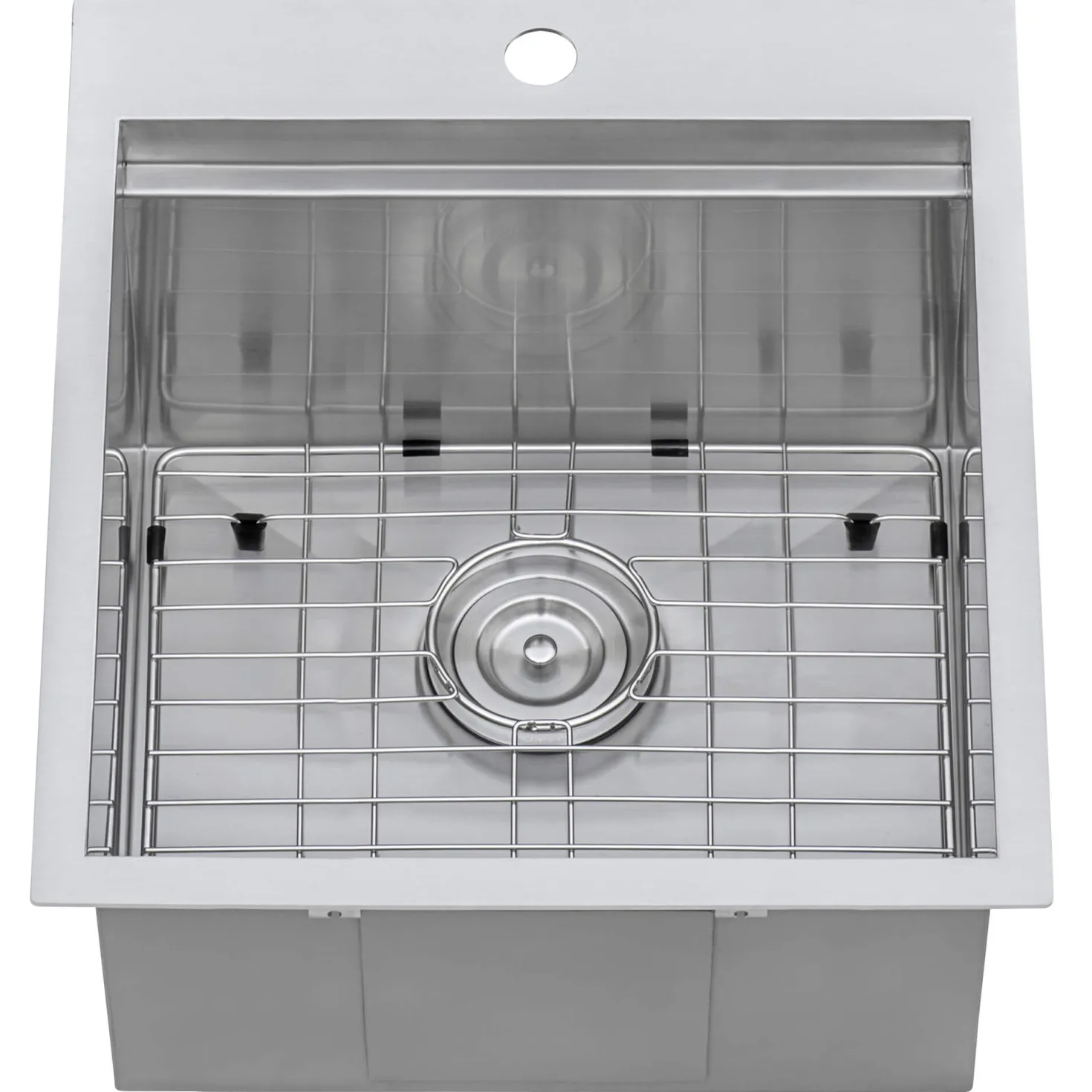 Ruvati 21" x 20" Marine Grade T-316 Stainless Outdoor Topmount Workstation Sink