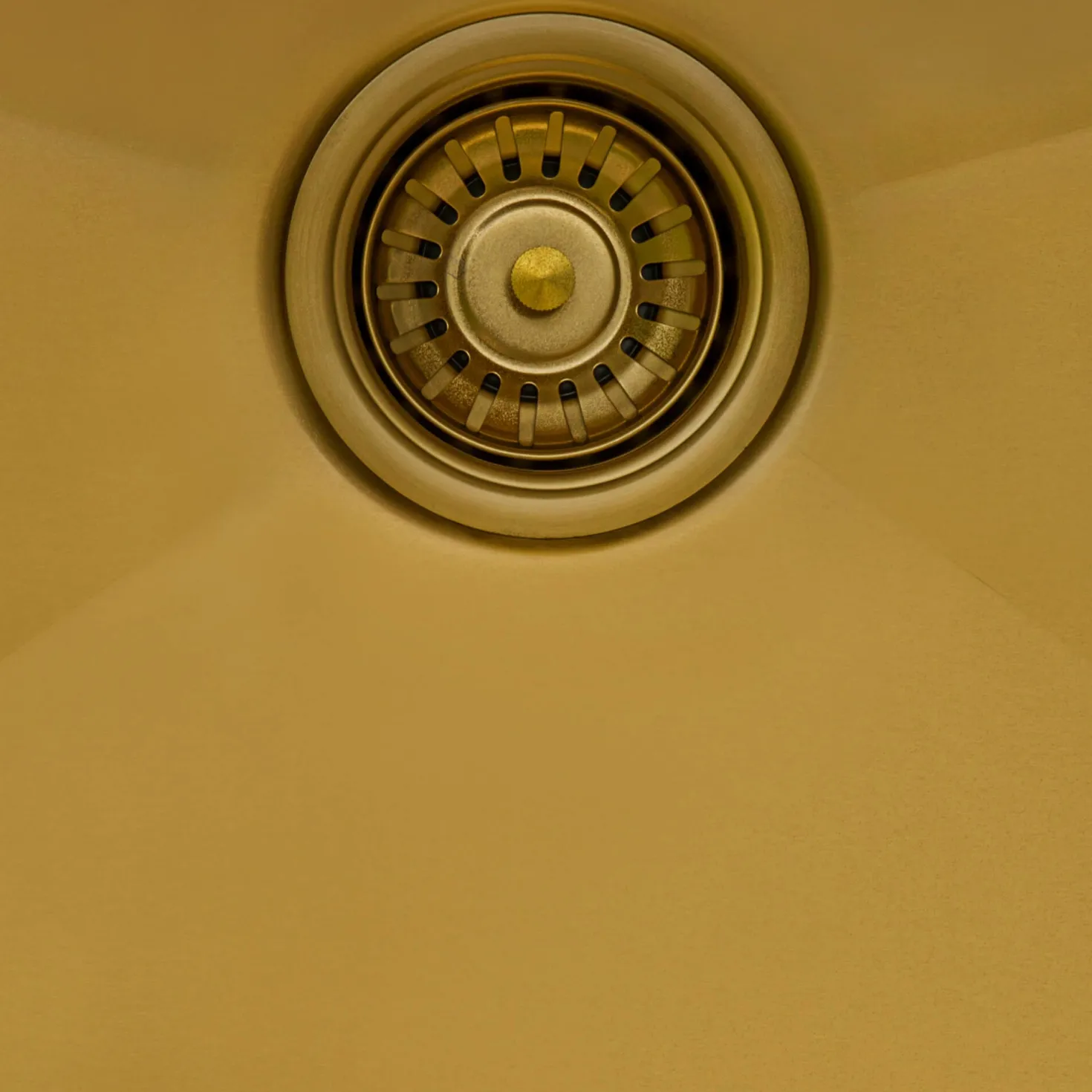 Ruvati 15" x 20" Matte Gold Stainless Steel Topmount Bar Prep Sink