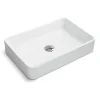 Ruvati 24" x 16" Rectangular Bathroom Vessel Sink in White