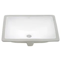 Ruvati 17" x 12" Rectangular Undermount Bathroom Sink in White