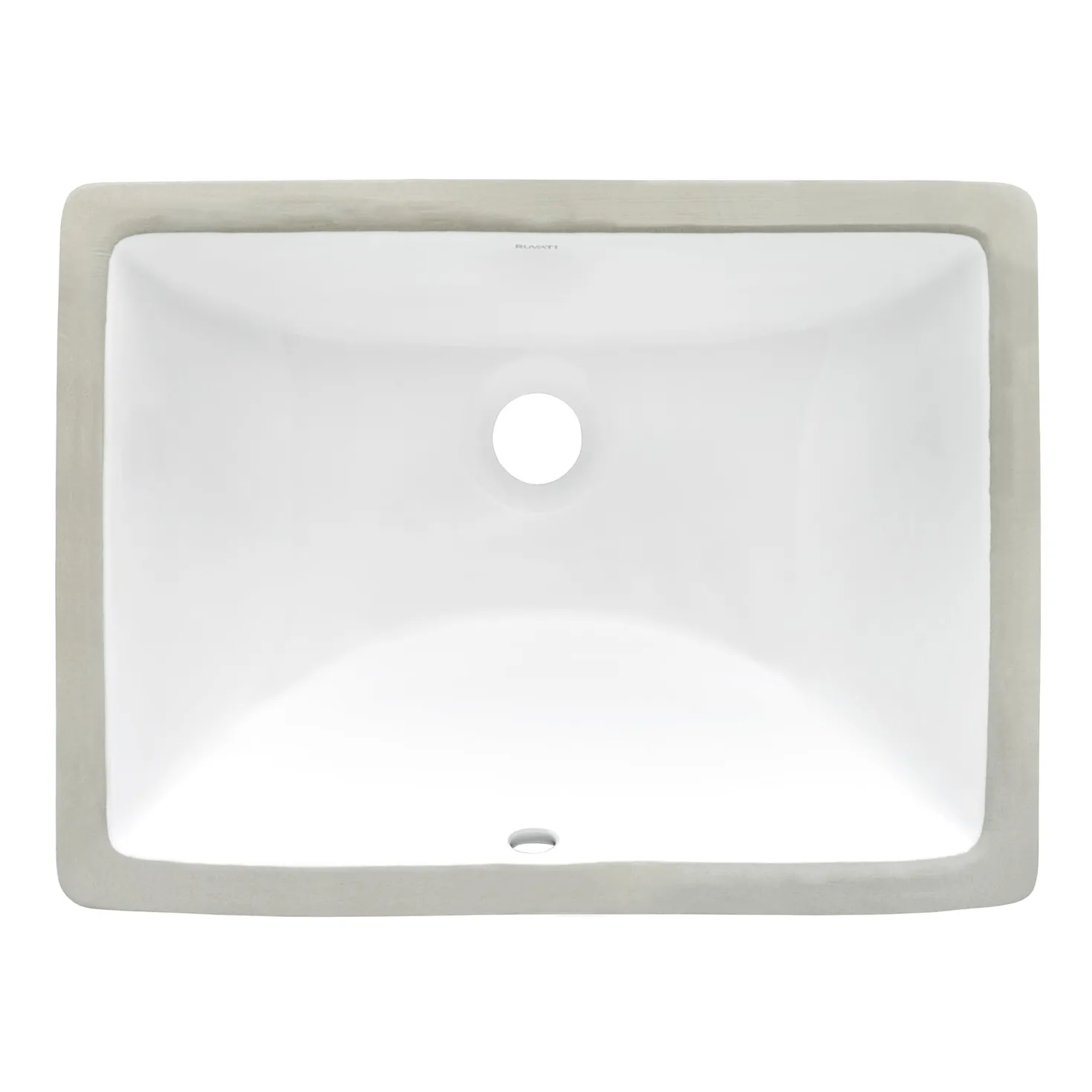 Ruvati 21" x 15" Rectangular Undermount Bathroom Sink in White