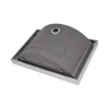 Ruvati 20 x 14" Semi-Recessed Topmount Brushed Stainless Steel Rectangular Bathroom Sink
