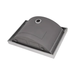 Ruvati 20 x 14" Semi-Recessed Topmount Brushed Stainless Steel Rectangular Bathroom Sink