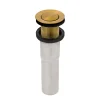 Ruvati 20 x 14" Semi-Recessed Topmount Brushed Golden Brass Rectangular Bathroom Sink
