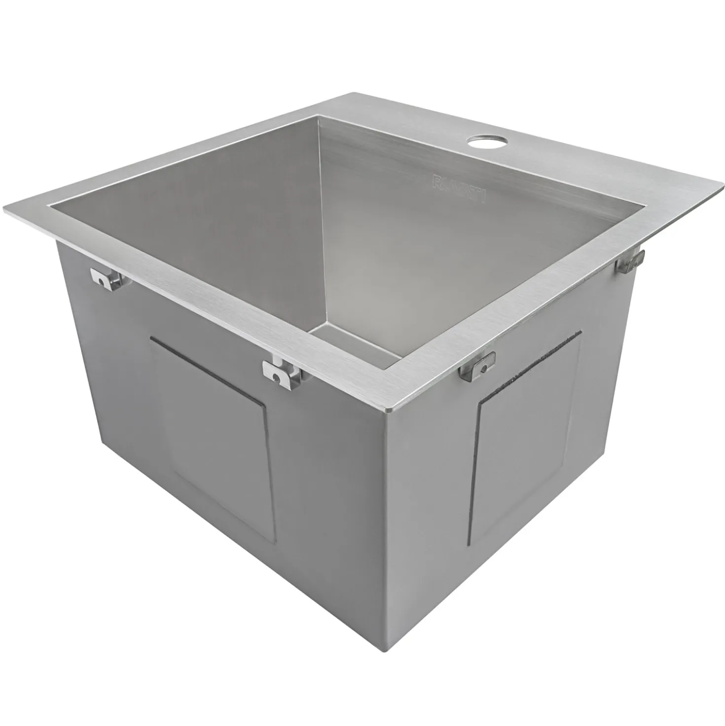 Ruvati 15 x 15" Topmount 16 Gauge Stainless Steel Single Bowl Bar Prep Sink