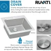 Ruvati 25" x 22" Topmount 16 Gauge Stainless Steel Kitchen Sink
