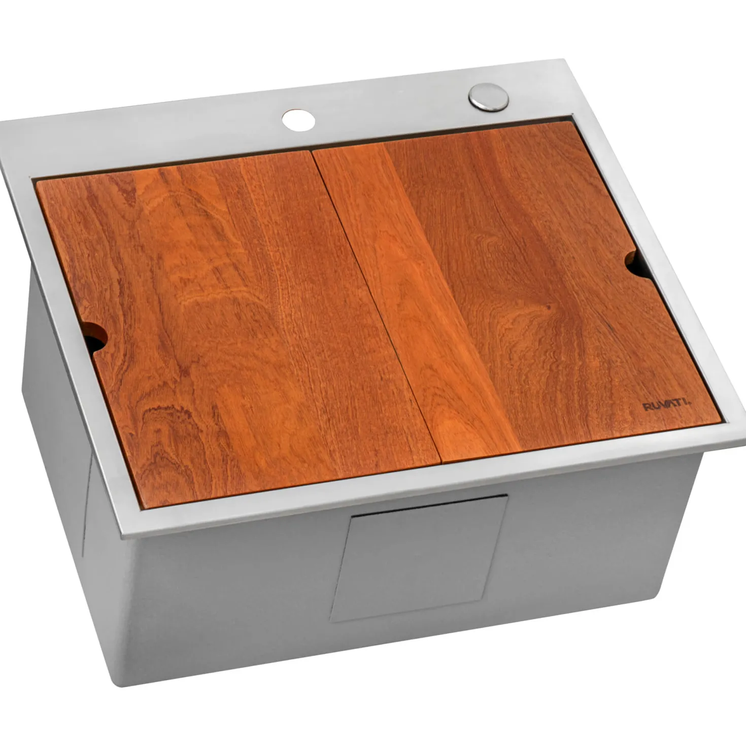 Ruvati 21" x 20" Topmount Laundry Utility Workstation Sink | 12" Deep