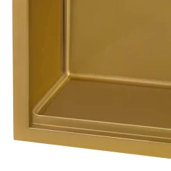 Ruvati 15" x 20" Topmount Matte Gold Stainless Steel Workstation Bar Sink