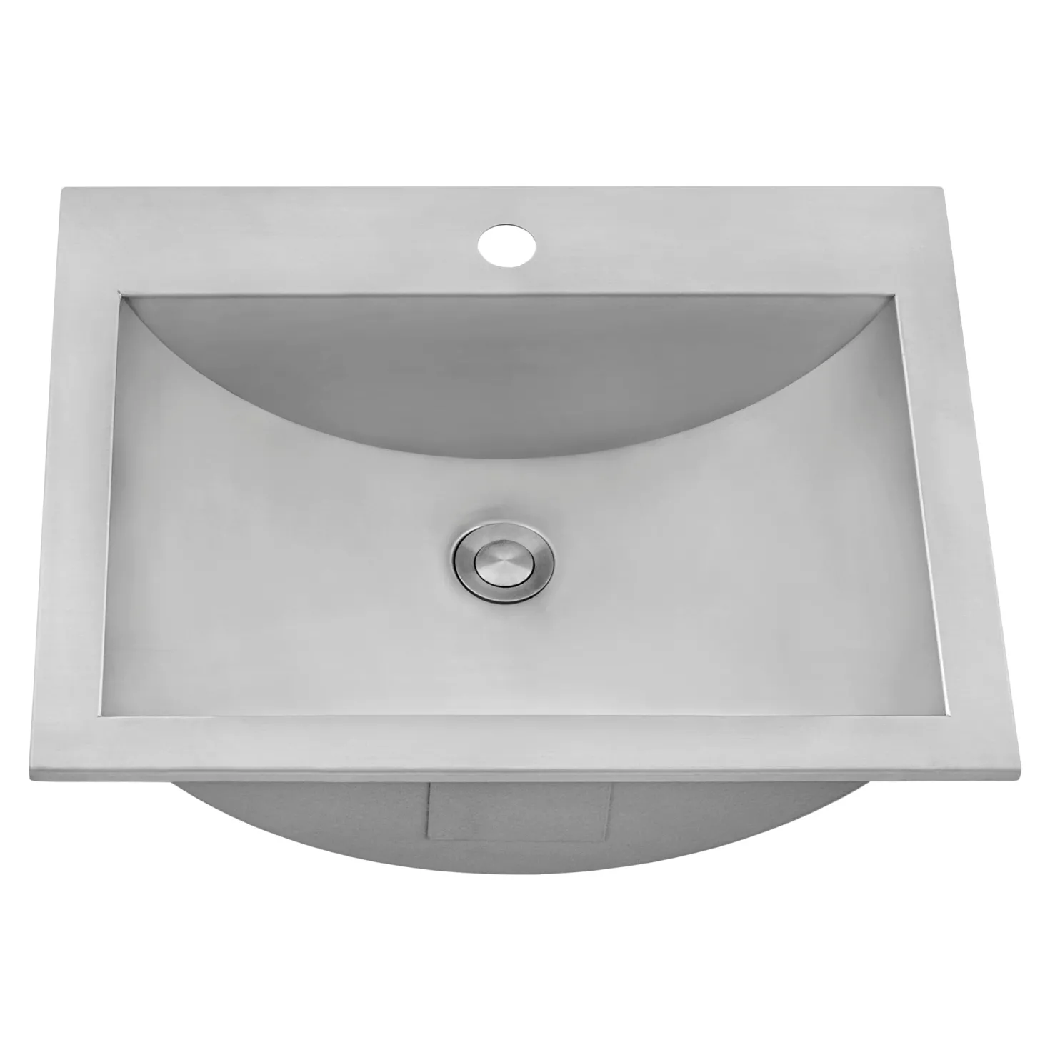 Ruvati 21" x 17" Topmount Stainless Steel Bathroom Sink