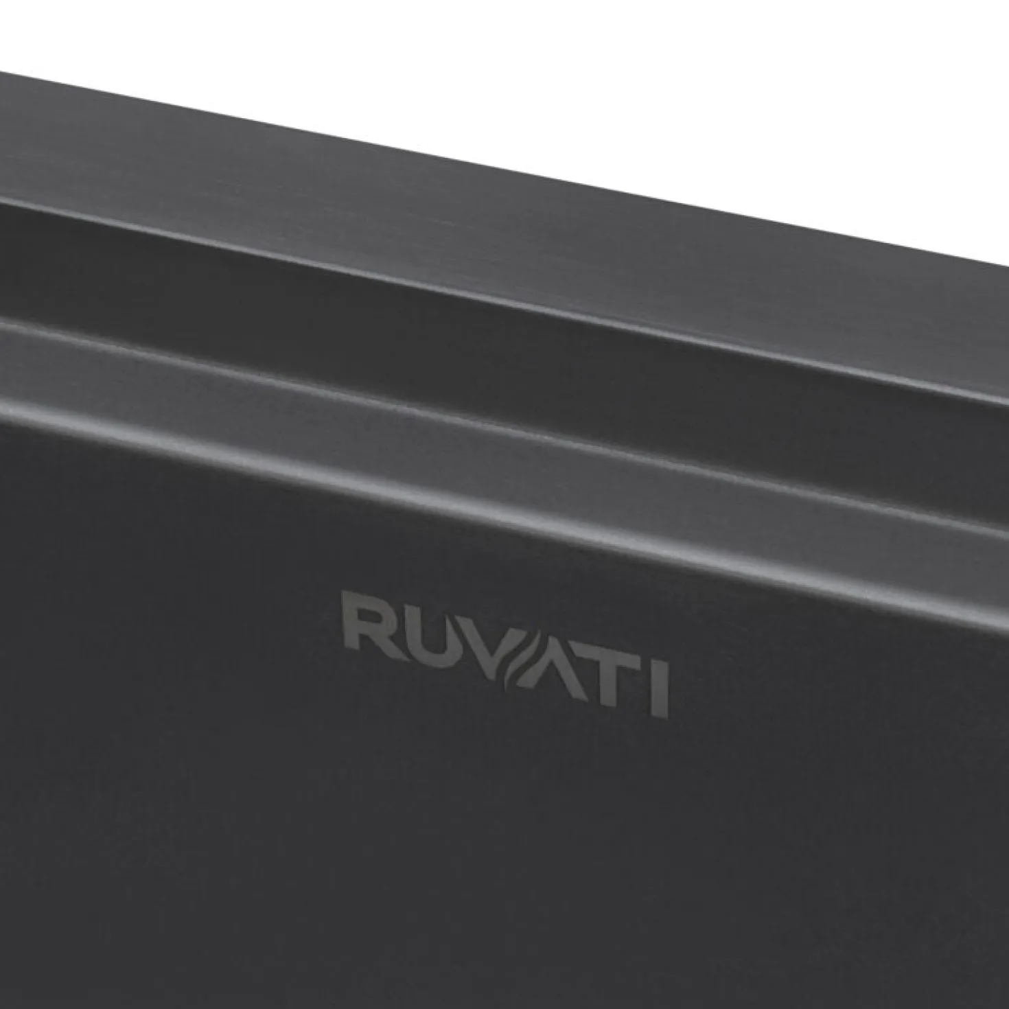 Ruvati 33" x 22" Topmount Workstation Gunmetal Stainless Kitchen Sink