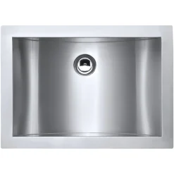 Ruvati 18" x 13" Undermount Brushed Stainless Steel Rectangular Bathroom Sink