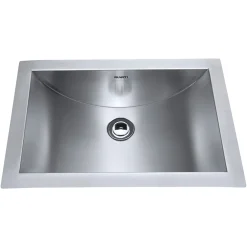 Ruvati 18" x 13" Undermount Brushed Stainless Steel Rectangular Bathroom Sink