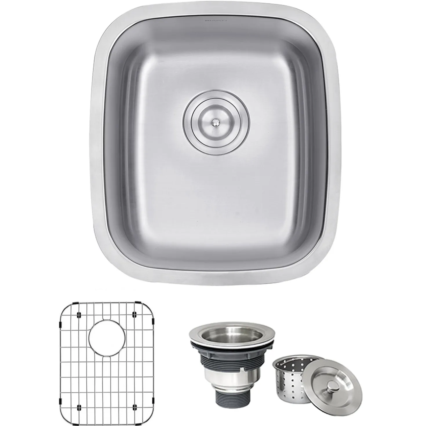 Ruvati 15 x 18" Undermount 16 Gauge Stainless Steel Bar Prep Sink