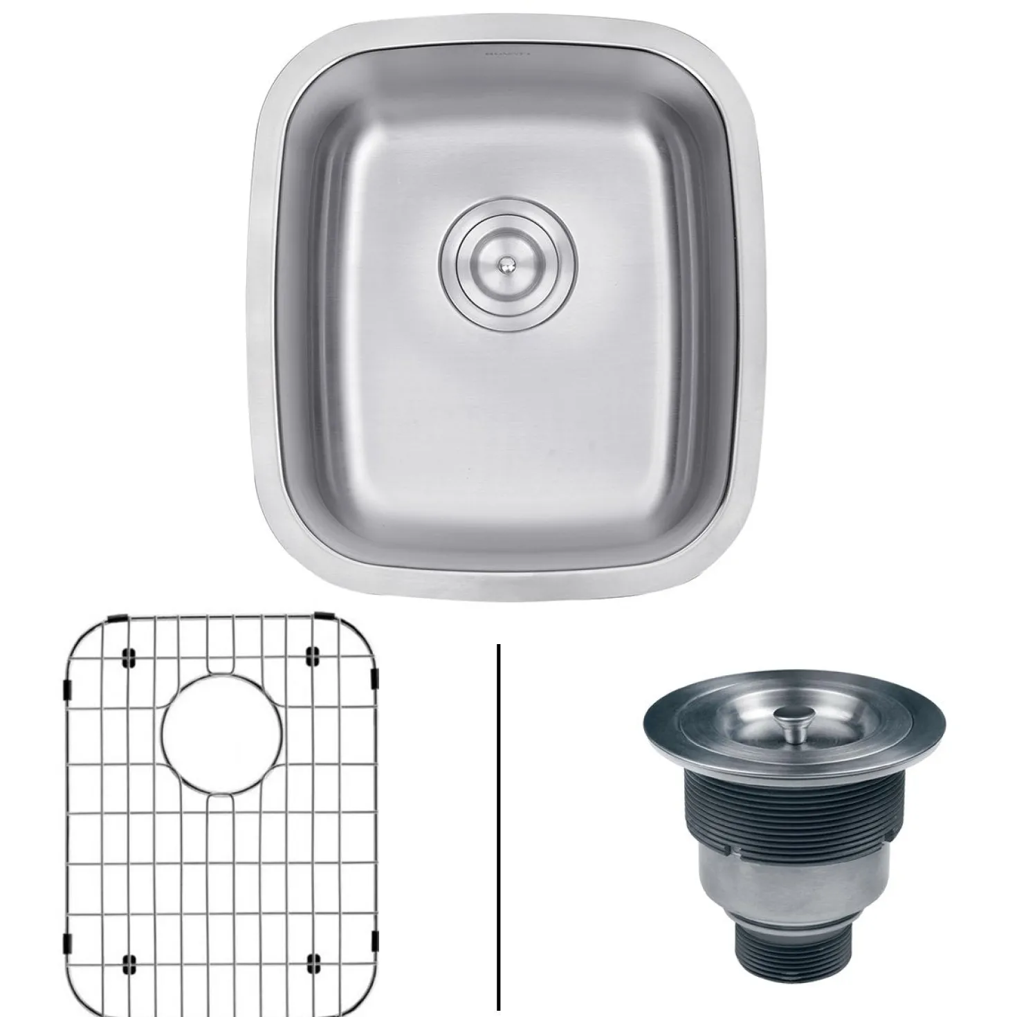 Ruvati 15 x 18" Undermount 16 Gauge Stainless Steel Bar Prep Sink