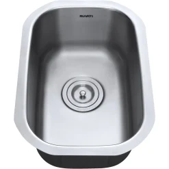 Ruvati 12 x 18" Undermount 16 Gauge Stainless Steel Bar Prep Sink