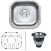 Ruvati 13 x 15" Undermount 16 Gauge Stainless Steel Bar Prep Sink
