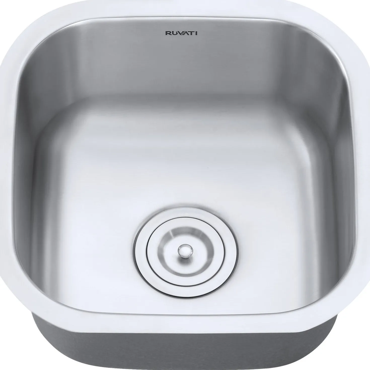 Ruvati 16 x 16" Undermount 16 Gauge Stainless Steel Bar Prep Sink