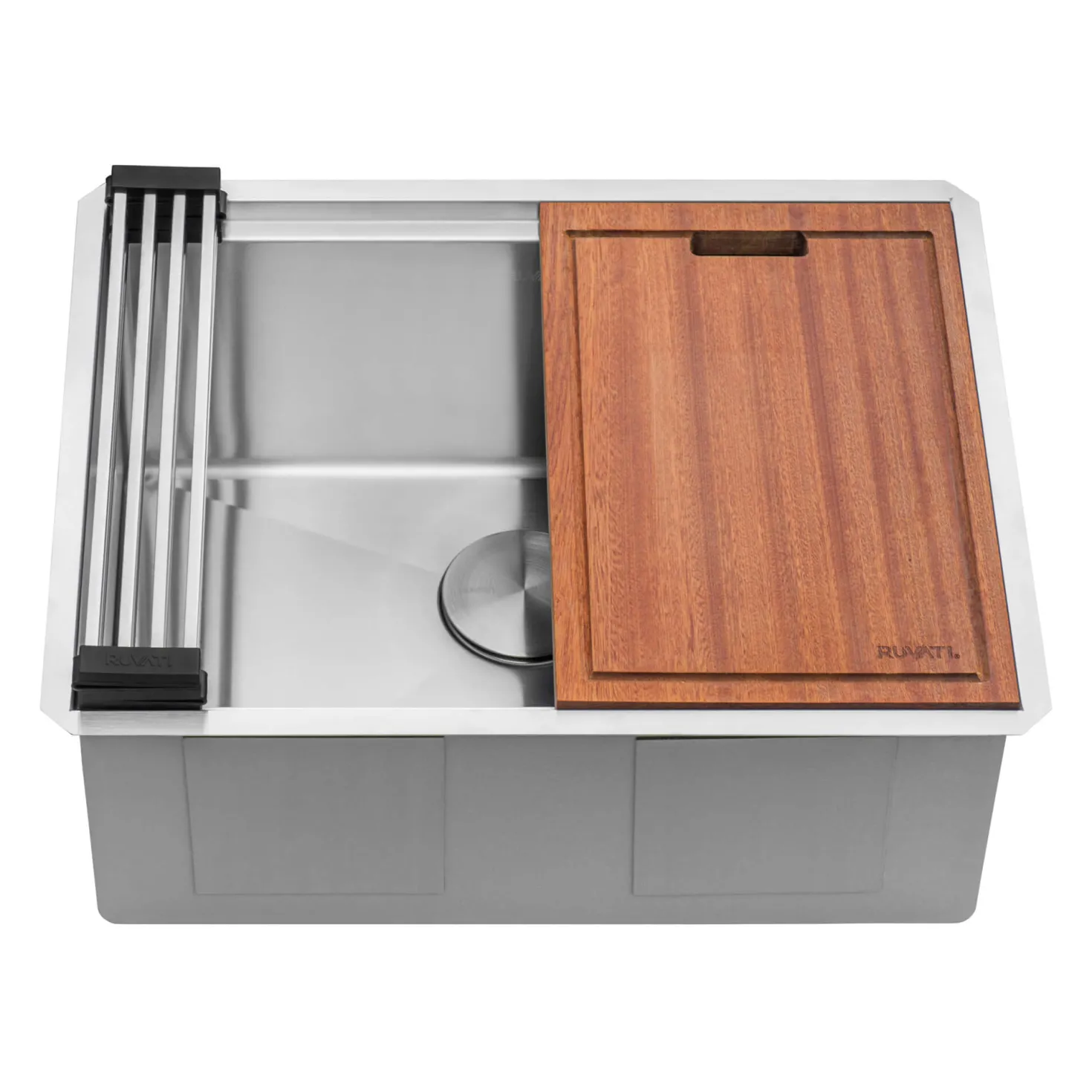 Ruvati 27" x 19" Undermount Laundry Utility Workstation Sink | 12" Deep