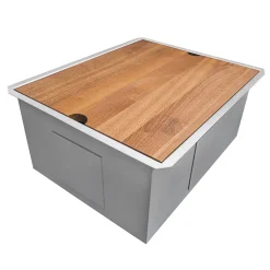 Ruvati 21" x 19" Undermount Laundry Utility Workstation Sink | 12" Deep