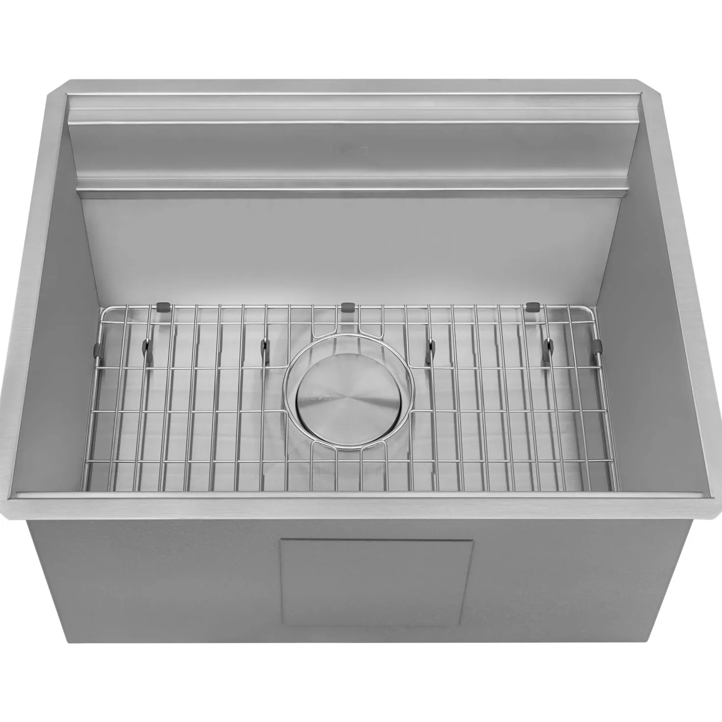 Ruvati 23" x 19" Undermount Laundry Workstation Sink 12" Deep with Washboard