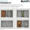 Ruvati 33 x 22" Workstation Drop-in 60/40 Double Bowl Topmount Tight Radius 16 Gauge Stainless Steel Ledge Kitchen Sink