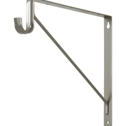 Shelf Bracket Support for Lighted Closet Rod