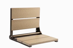18" Shower Seat with Bronze Frame