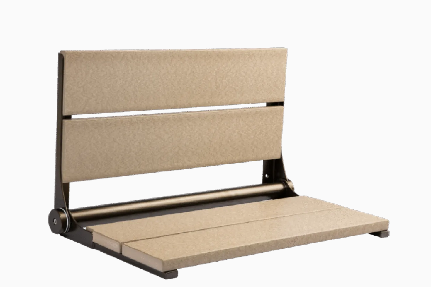 26" Shower Seat with Bronze Frame