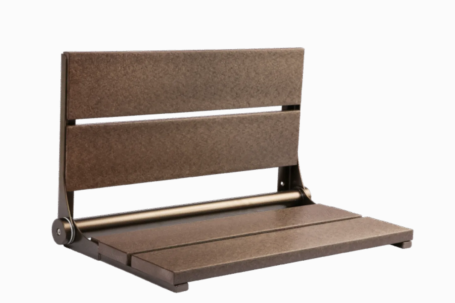 26" Shower Seat with Bronze Frame