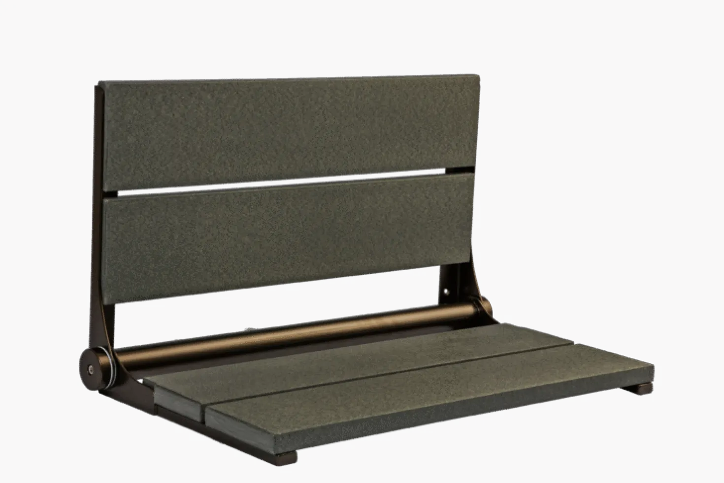 26" Shower Seat with Bronze Frame