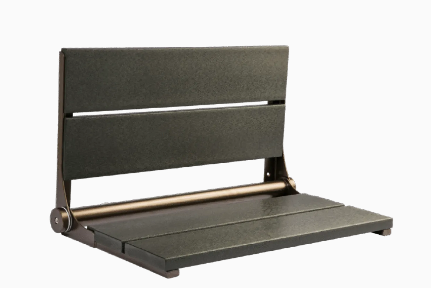 26" Shower Seat with Bronze Frame