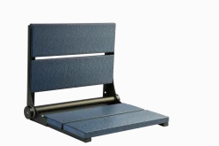 18" Shower Seat with Matte Black Frame