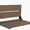 26" Shower Seat with Matte Black Frame