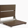 18" Shower Seat with Polished Frame