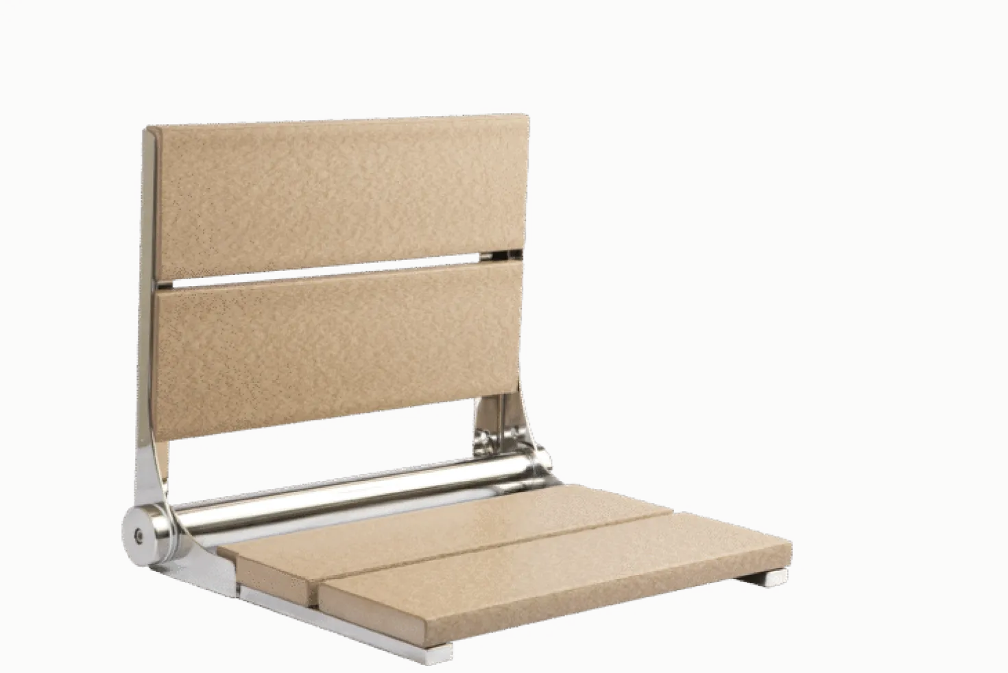 18" Shower Seat with Polished Frame