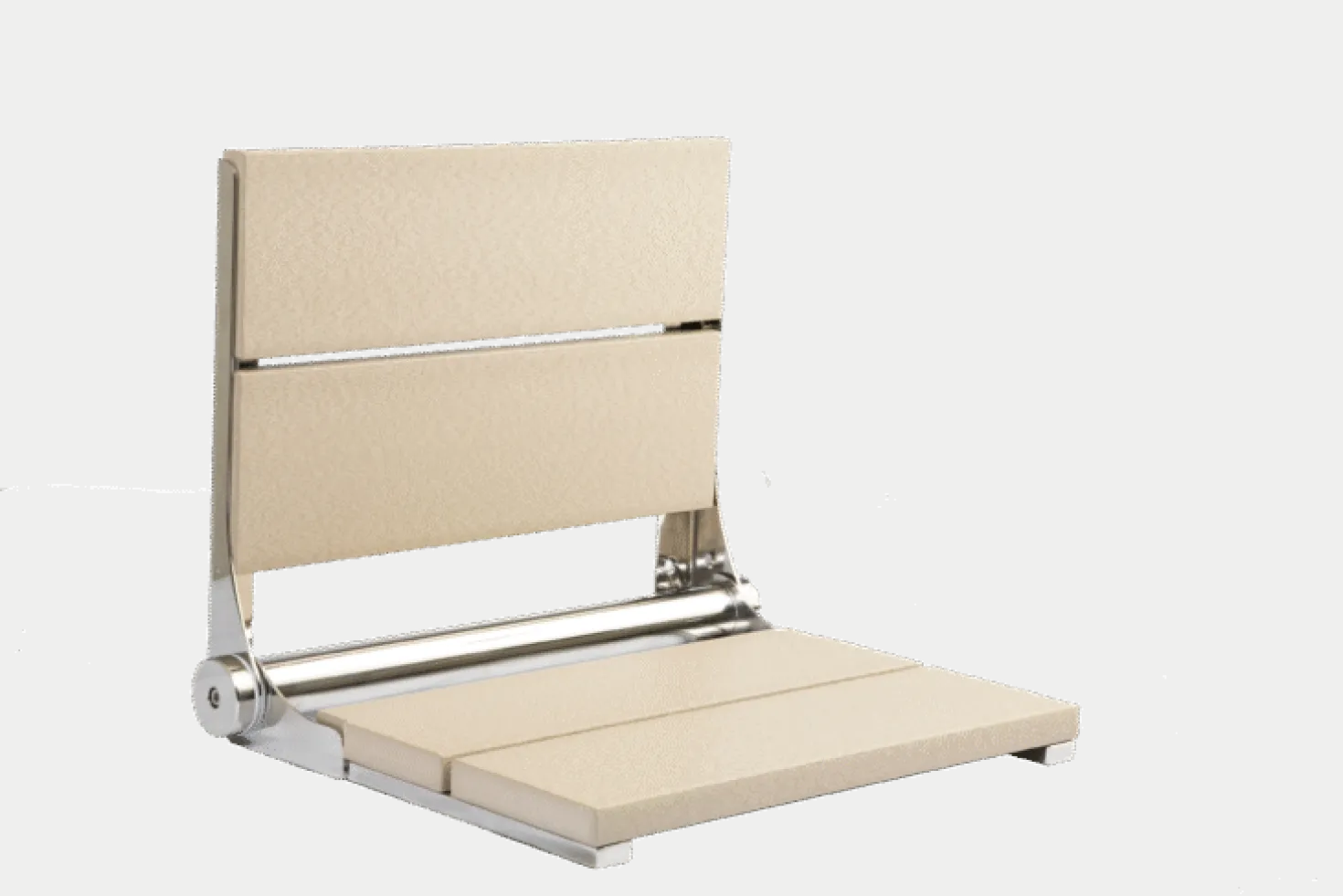18" Shower Seat with Polished Frame