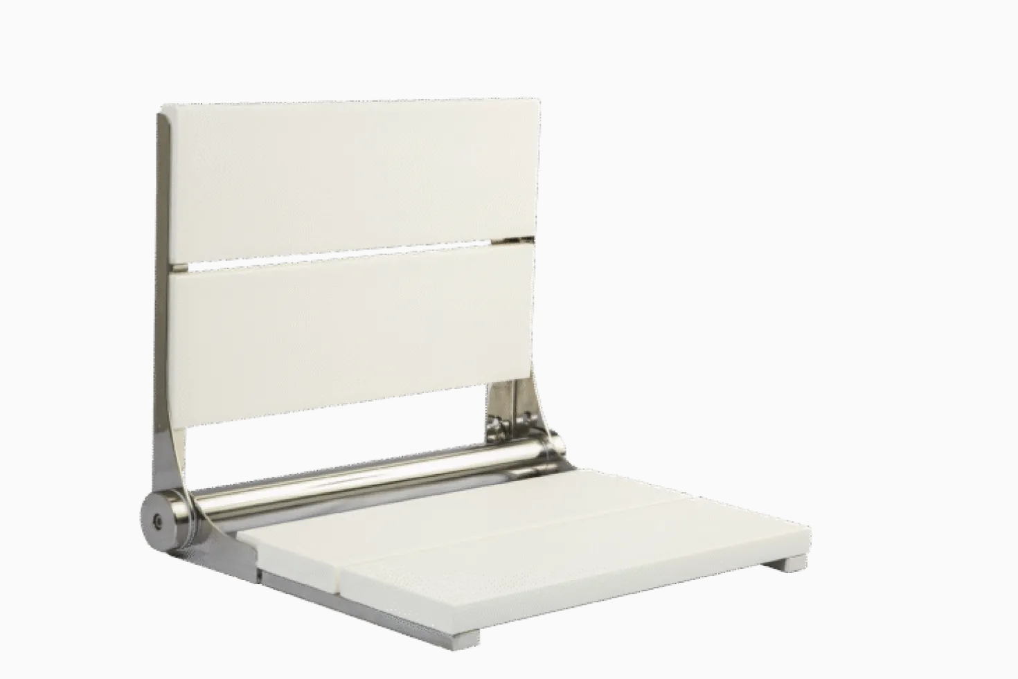 18" Shower Seat with Polished Frame