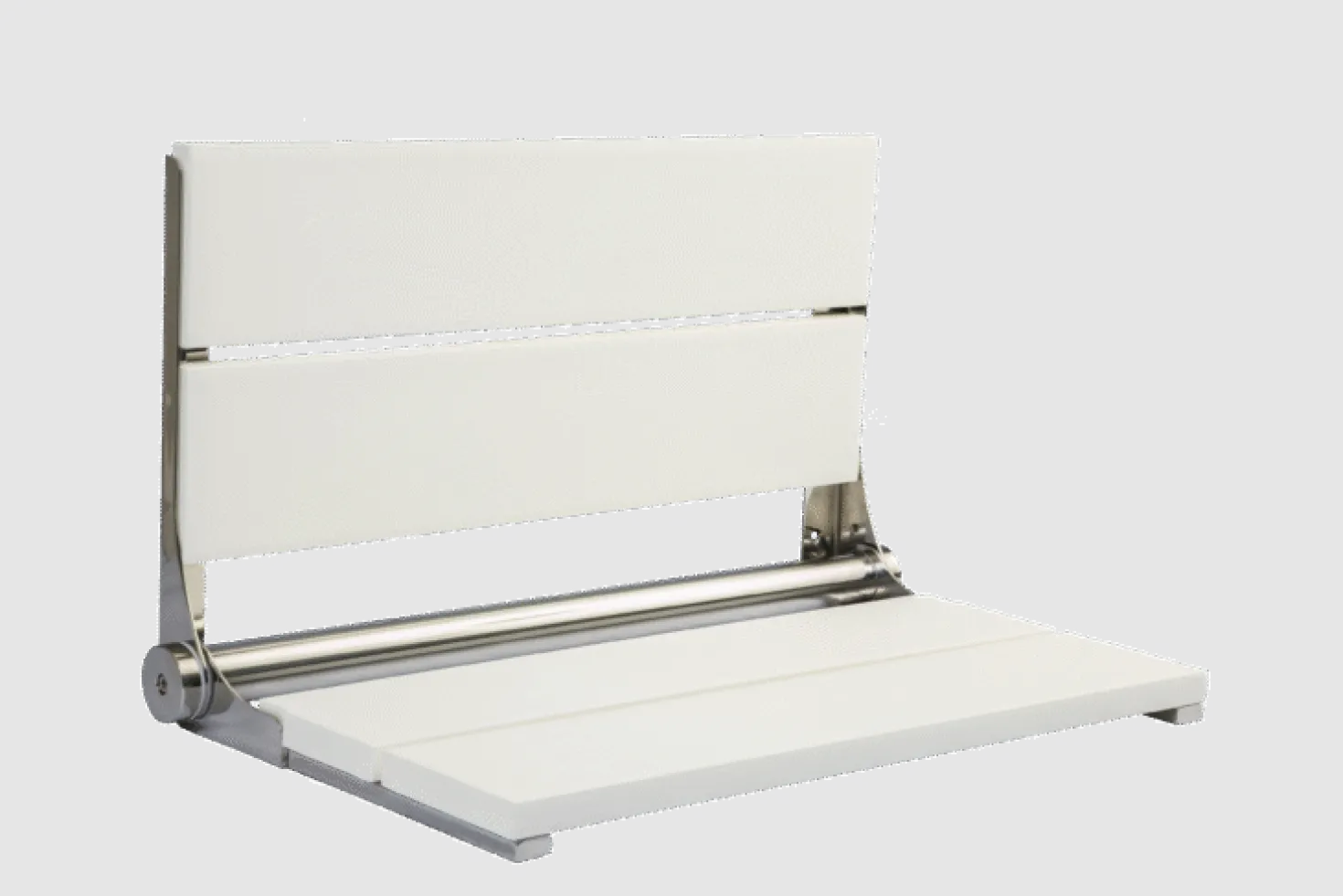 26" Shower Seat with Polished Frame